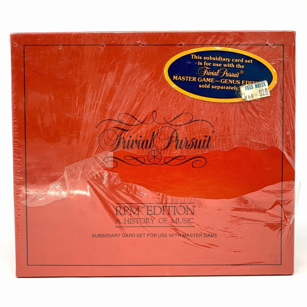 Trivial Pursuit RPM Edition, History of Music Subsidiary Cards 1985 *Box Damage